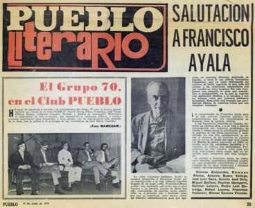 Francisco Ayala: Escritor público