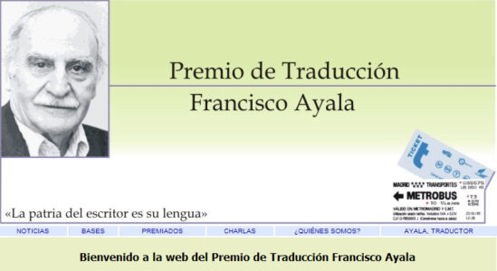 III Premio de Traducción Francisco Ayala