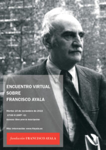 Encuentro virtual sobre Francisco Ayala